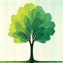 성장하는 나무 아이콘