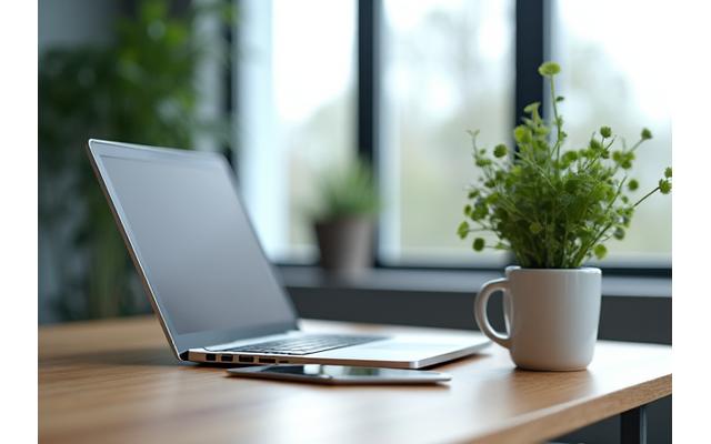 깔끔하게 정돈된 사무실 책상