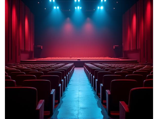 콘서트장 청소 후 관객들이 편안하게 앉아있는 모습