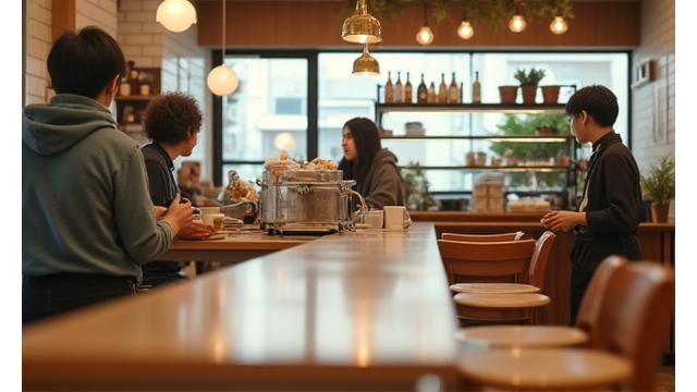 청소 후 반짝이는 용산구 카페 주방