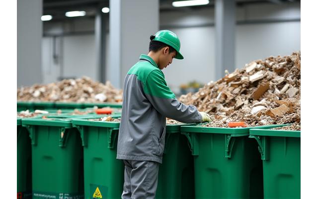 환경부 인증 폐기물 처리 업체와 협력해 건설 폐기물을 올바르게 처리하는 모습
