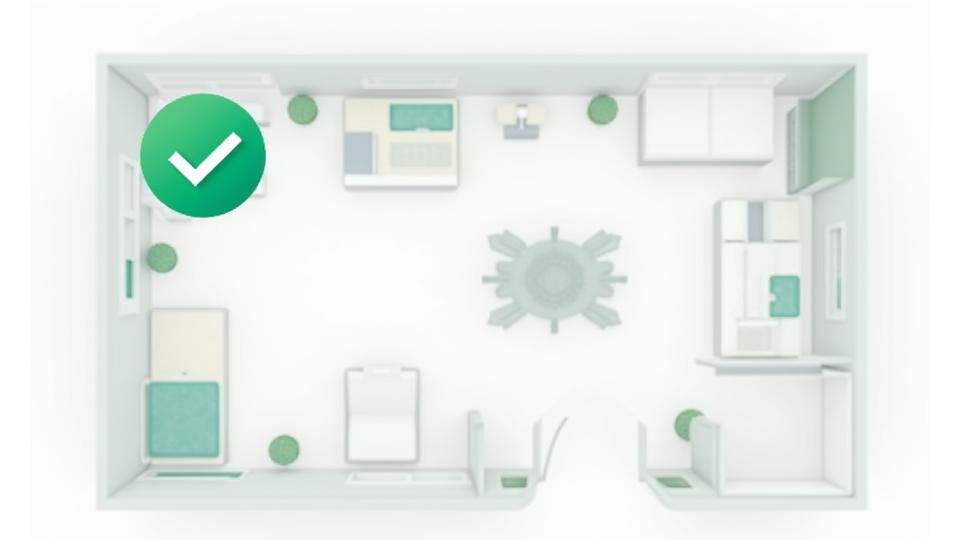 집안 구역별 청소 내용이 상세히 표시된 체크리스트 이미지